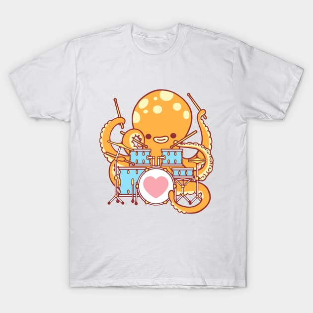 Octopus Drummer T-Shirt by SarahJoncas